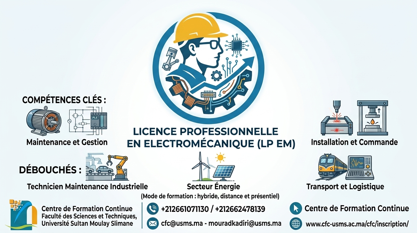 Licence en Ingénierie Mécanique et Electro-Mécanique
